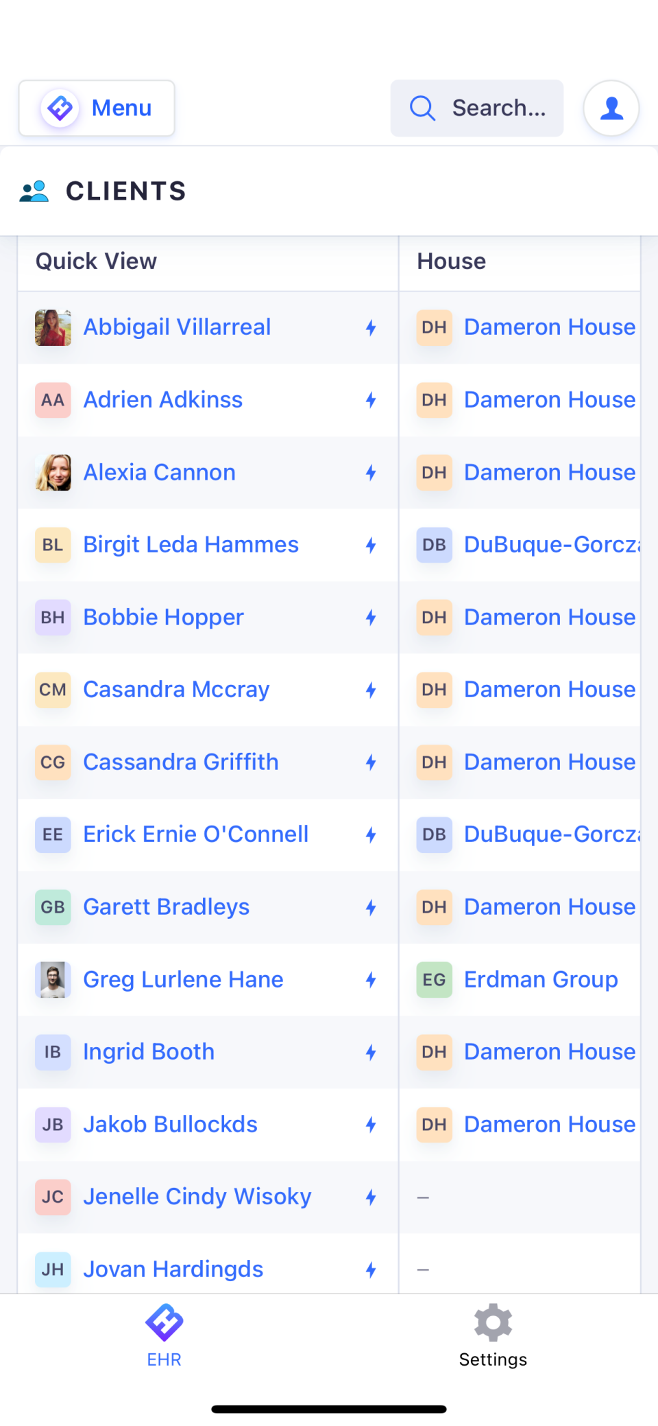 screenshot of BehaveHealth Platform